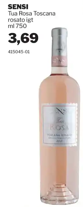 GrosMarket SENSI Tua Rosa Toscana rosato igt offerta