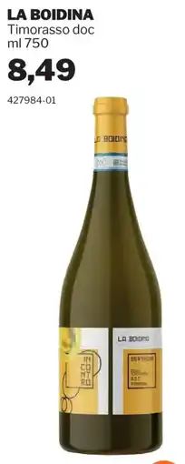 GrosMarket LA BOIDINA Timorasso doc offerta