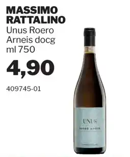 GrosMarket Massimo Rattalino Unus Roero Arneis docg offerta