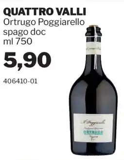 GrosMarket QUATTRO VALLI Ortrugo Poggiarello spago doc offerta