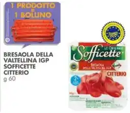 Italmark Bresaola della Valtellina IGP Sofficette Citterio offerta
