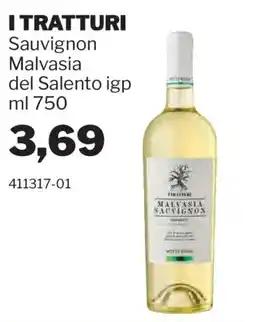 GrosMarket I TRATTURI Sauvignon Malvasia del Salento igp offerta