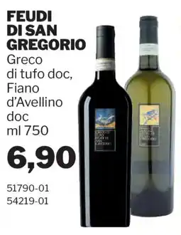 GrosMarket FEUDI DI SAN GREGORIO Greco di tufo doc, Fiano d'Avellino doc offerta