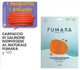 Italmark Carpaccio di Salmone Norvegese al Naturale Fumara offerta
