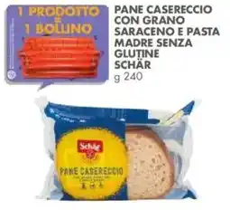 Italmark Pane casereccio con grano saraceno e pasta madre senza glutine schär offerta