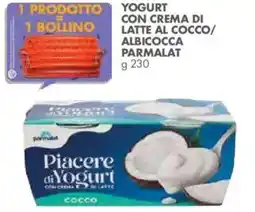 Italmark Yogurt con crema di latte al cocco/ albicocca parmalat offerta