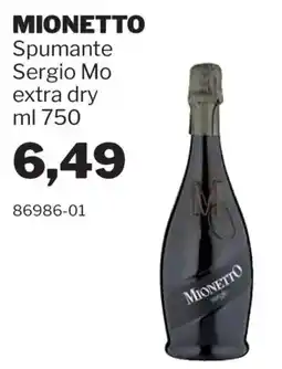GrosMarket MIONETTO Spumante Sergio Mo extra dry offerta