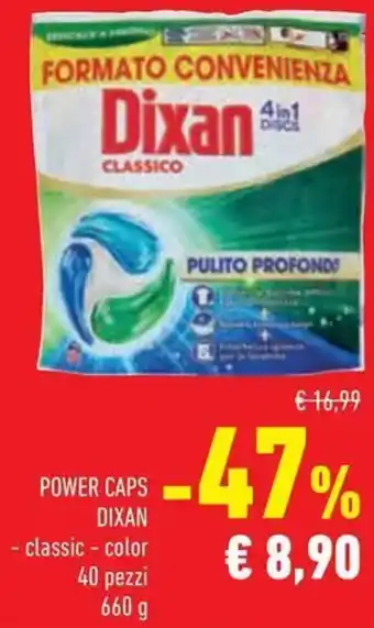 Power caps Dixan