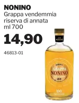 GrosMarket Grappa vendemmia riserva di annata NONINO offerta