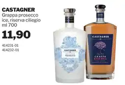 GrosMarket CASTAGNER Grappa prosecco ice, riserva ciliegio offerta