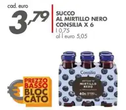 Italmark Succo al mirtillo nero Consilia offerta