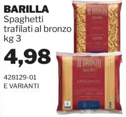GrosMarket Barilla Spaghetti trafileti al bronzo offerta