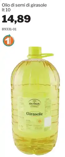 GrosMarket Olio di semi di girasole Olitalia offerta