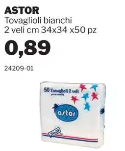 GrosMarket Tovaglioli bianchi ASTOR offerta