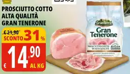 Tigros Prosciutto cotto alta qualità Gran Tenerone offerta