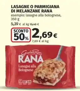 Ipercoop Lasagne alla bolognese RANA offerta
