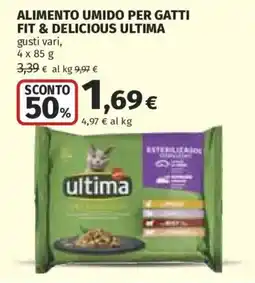 Ipercoop Alimento umido per gatti Fit & Delicious Ultima offerta