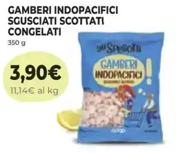 Ipercoop Gamberi Indopacifici Sgusciati Scottati Congelati offerta