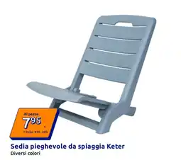 Action Sedia pieghevole da spiaggia Keter offerta