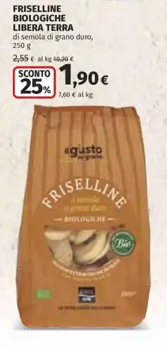 Ipercoop Friselline biologiche Libera Terra offerta