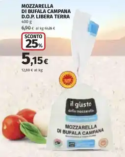 Ipercoop il gusto della mozzarella Mozzarella di Bufala Campana offerta