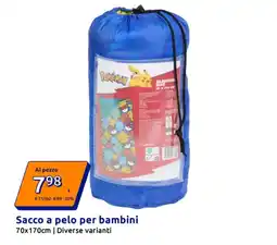 Action Sacco a pelo per bambini offerta