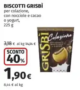 Ipercoop Biscotti Grisbi Colazione offerta