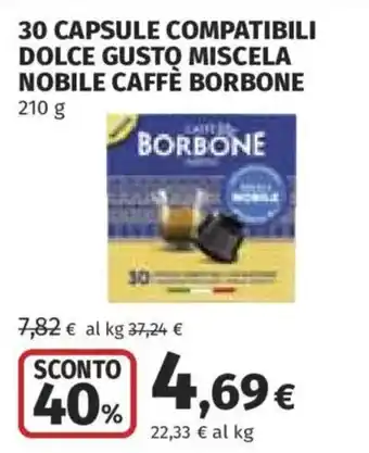 Capsule compatibili Dolce Gusto Miscela Nobile Caffè Borbone