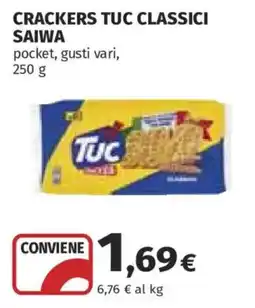 Ipercoop Crackers Tuc Classici Saiwa offerta