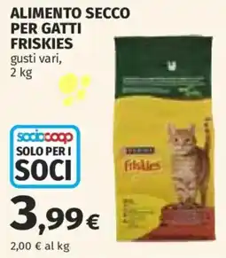 Ipercoop Alimento secco per gatti Friskies offerta
