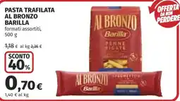 Ipercoop Pasta Trafilata al Bronzo Barilla offerta