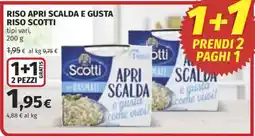 Ipercoop Riso apri scalda e gusta Scotti offerta