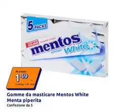 Action Gomme da masticare Mentos White offerta