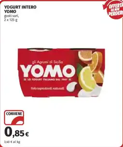 Ipercoop YOGURT INTERO YOMO offerta