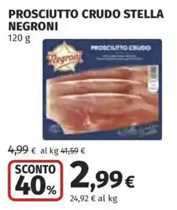 Ipercoop Prosciutto Crudo Stella Negroni offerta