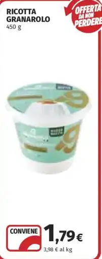 Ipercoop Ricotta Granarolo offerta