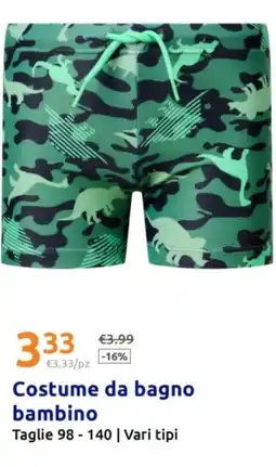 Action Costume da bagno bambino offerta