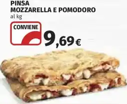 Ipercoop Pinsa Mozzarella e Pomodoro offerta