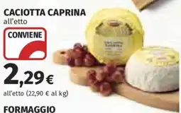 Ipercoop Caciotta Caprina offerta