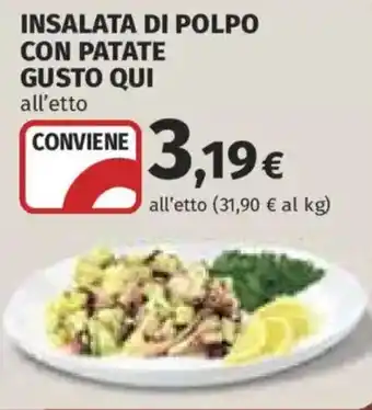 Ipercoop INSALATA DI POLPO CON PATATE GUSTO QUI offerta
