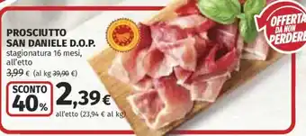 Ipercoop Prosciutto San Daniele D.O.P. offerta
