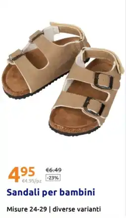 Action Sandali per bambini offerta