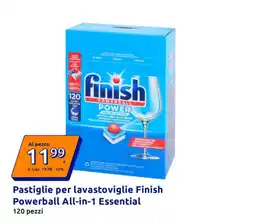 Action Pastiglie per lavastoviglie Finish Powerball All-in-1 Essential offerta