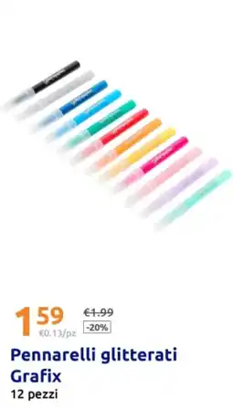 Action Pennarelli glitterati Grafix offerta