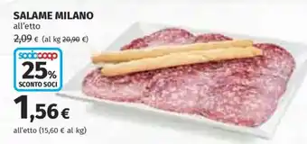 Ipercoop Salame Milano offerta