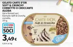 Ipercoop Gelato Carte d'Or Soft & Crunchy offerta