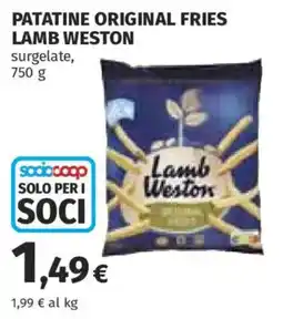 Ipercoop Patatine Original Fries Lamb Weston offerta