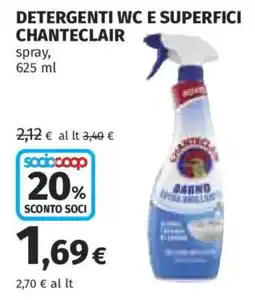 Ipercoop Detergenti WC e superfici Chanteclair offerta