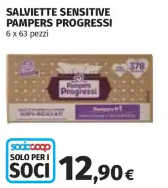 Ipercoop Salviette sensitive Pampers Progressi offerta