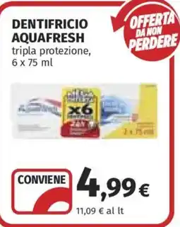 Ipercoop DENTIFRICIO AQUAFRESH offerta